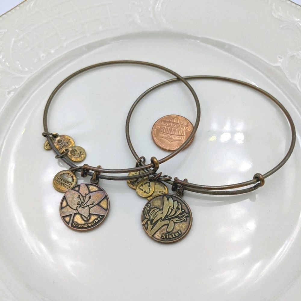 Alex and Ani Rafaleian Gold Sister God Bracelet